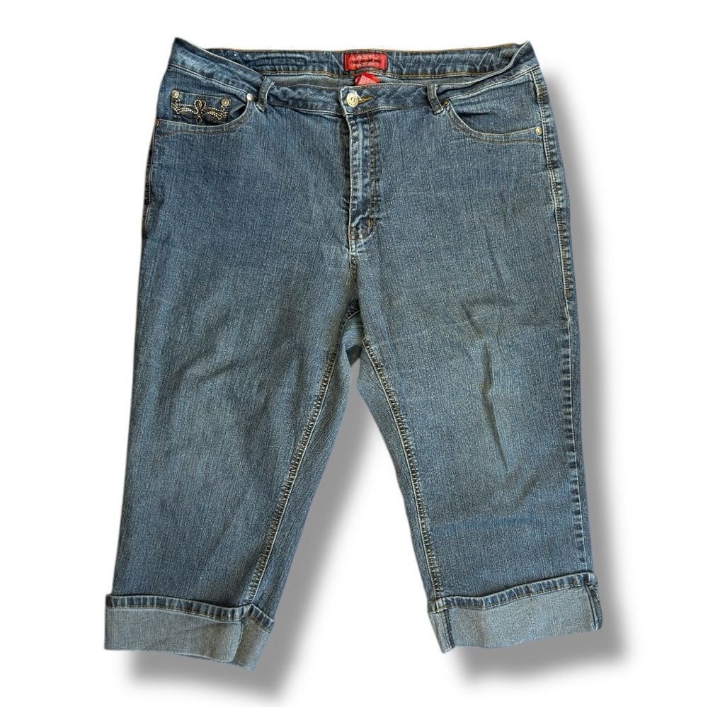 Cos Jeans Denim Blue Capri Shorts